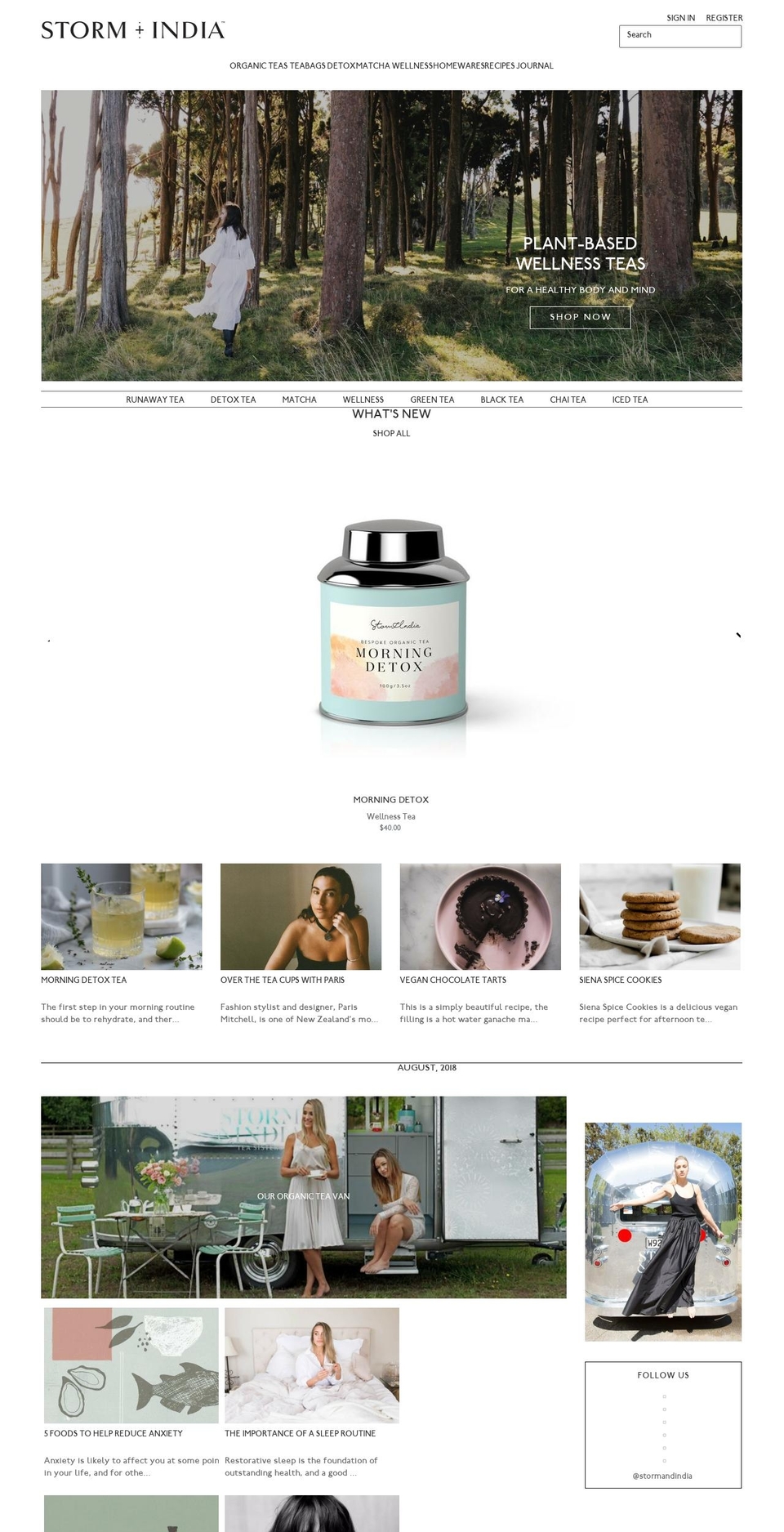 Storm And India Shopify theme site example stormandindia.com.au