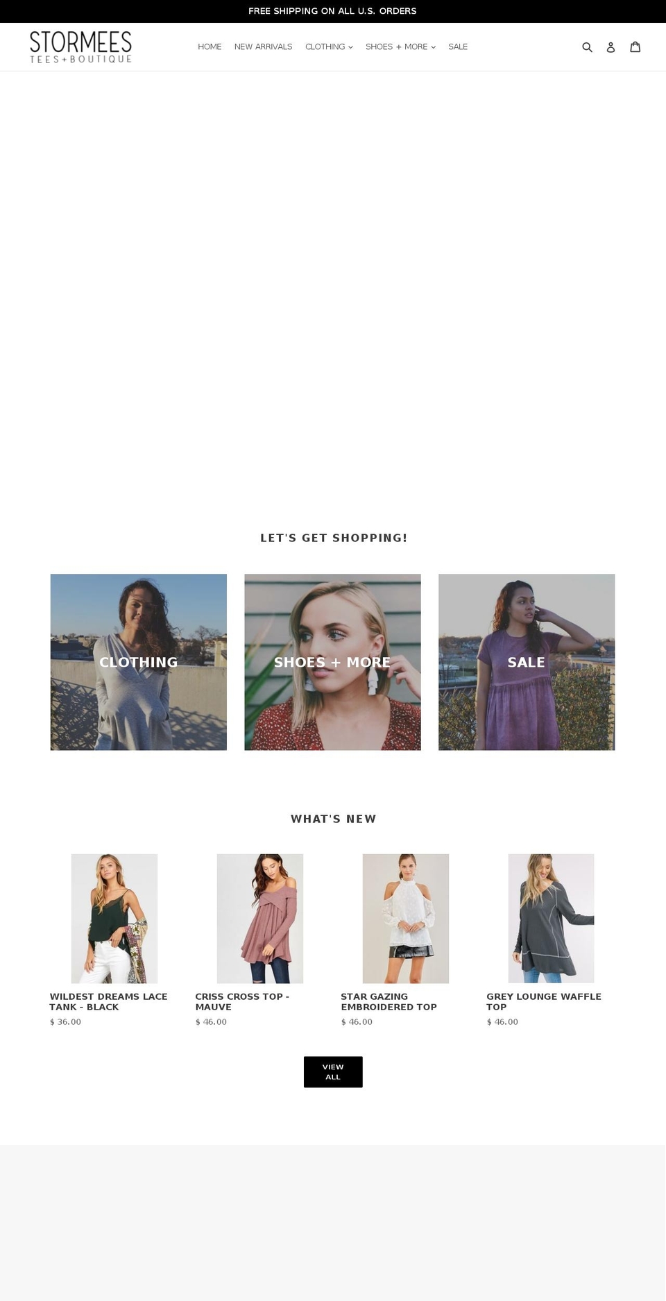 stormees.com — Shopify storefront screenshot