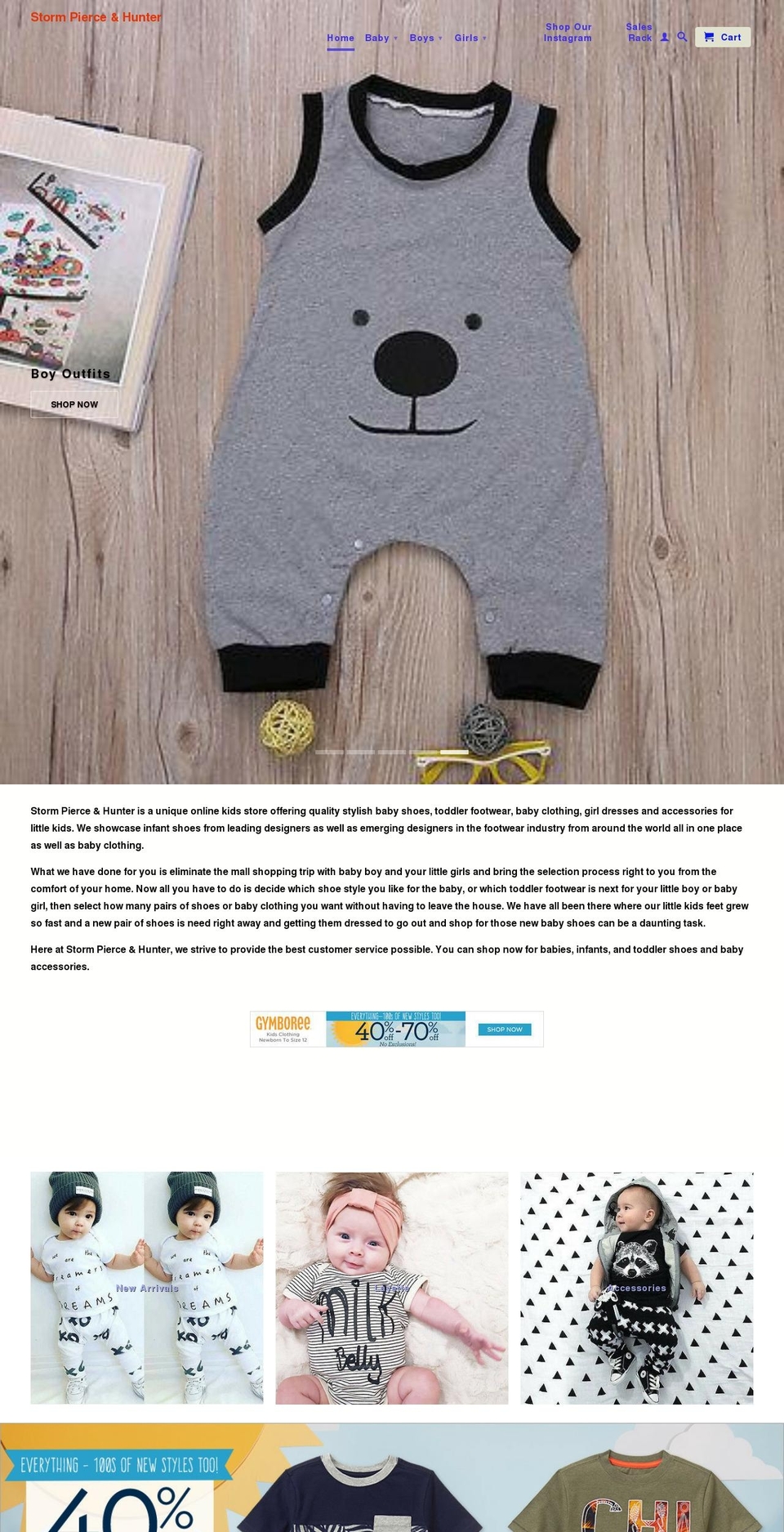 stormpiercehunter.com shopify website screenshot