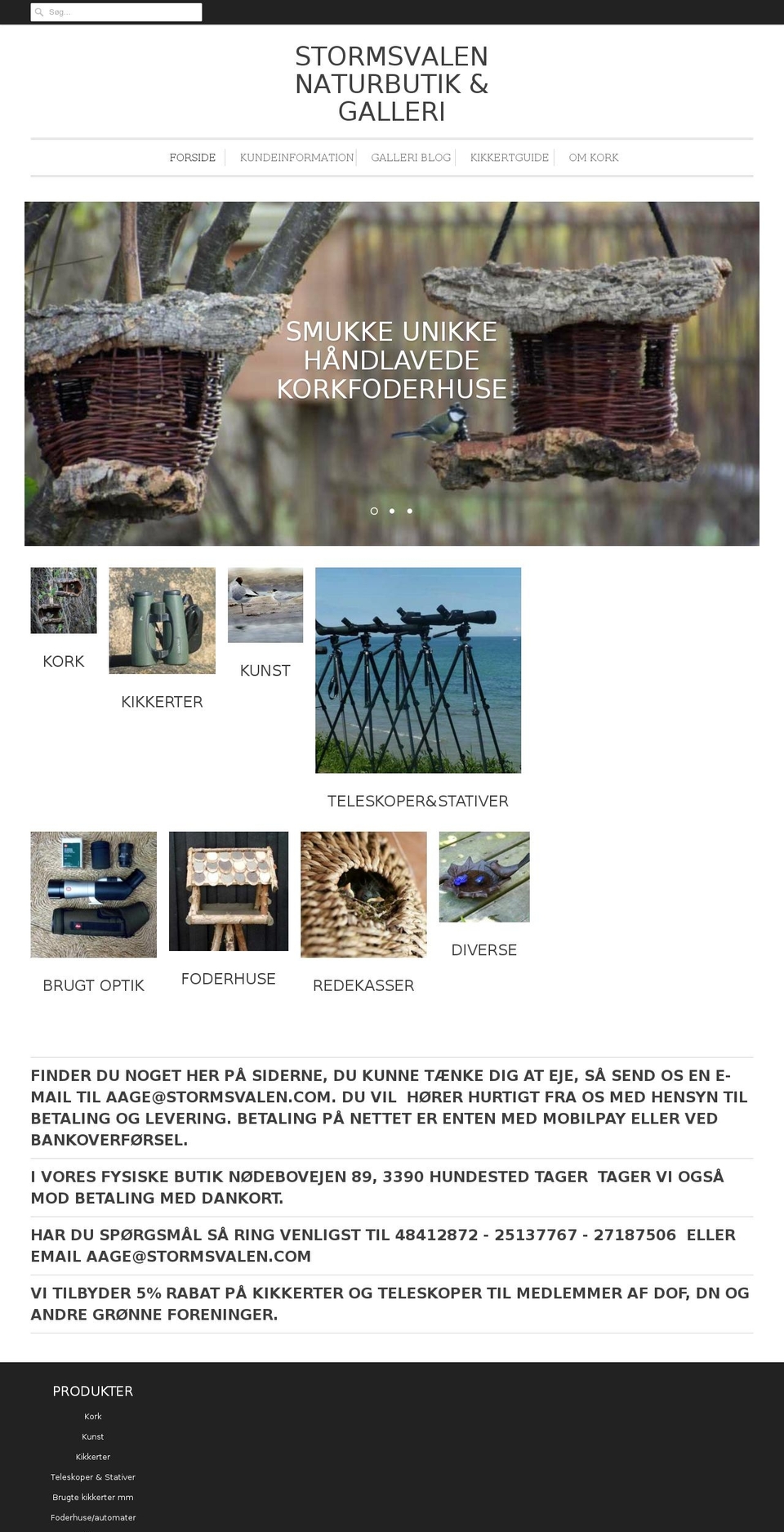 stormsvalen.com shopify website screenshot