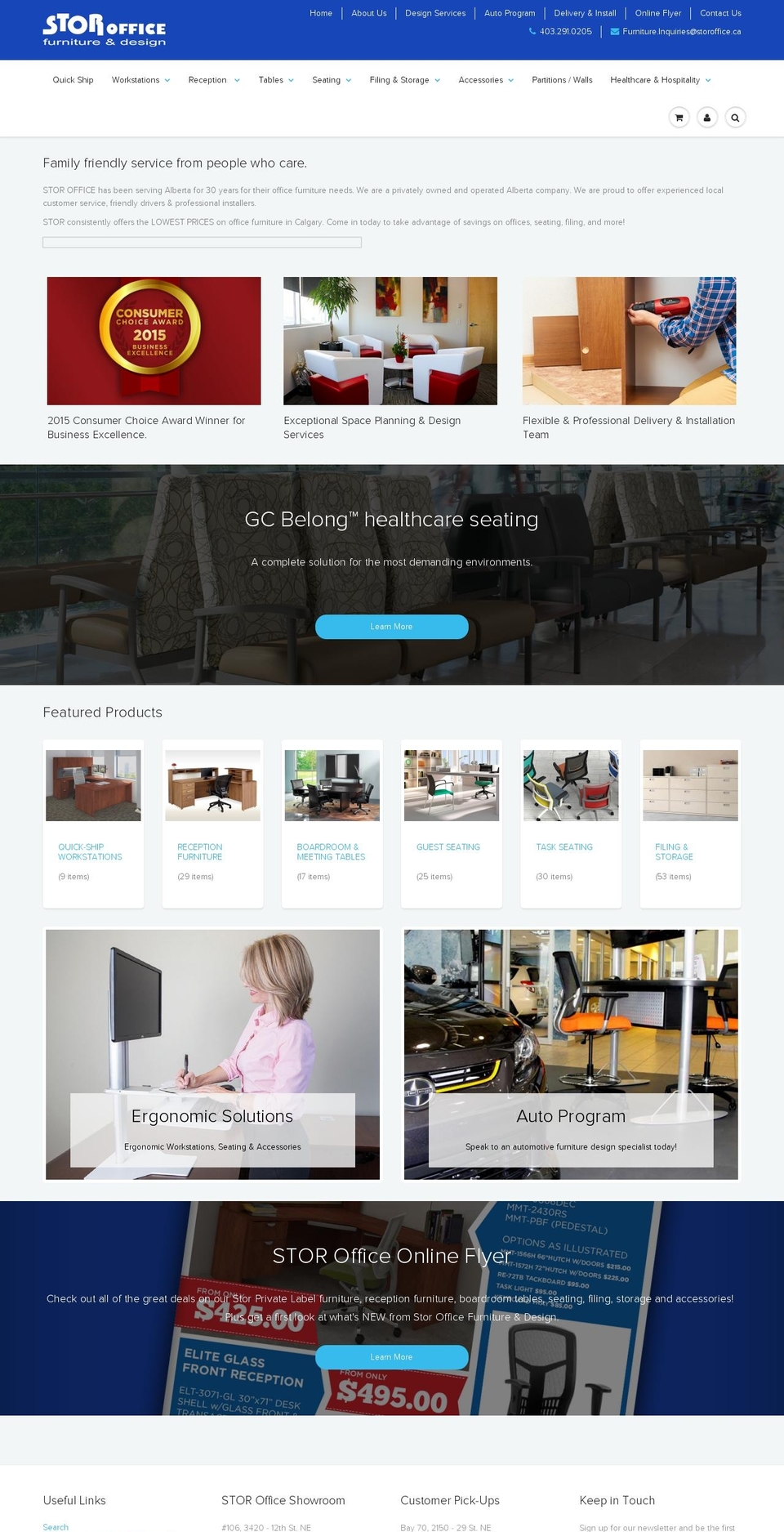storoffice.ca shopify website screenshot