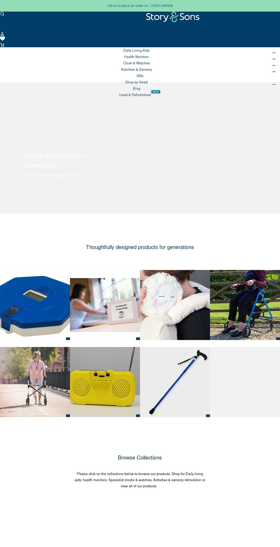 storyandsons.com shopify website screenshot