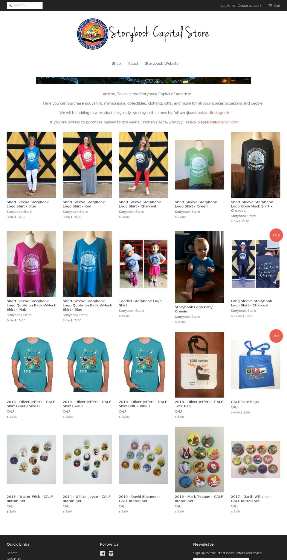 storybookcapitalstore.com shopify website screenshot
