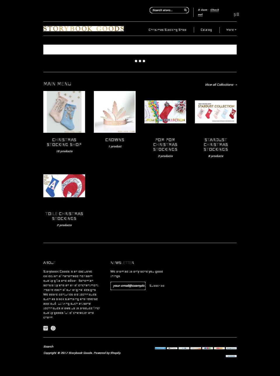 storybookgoods.com shopify website screenshot