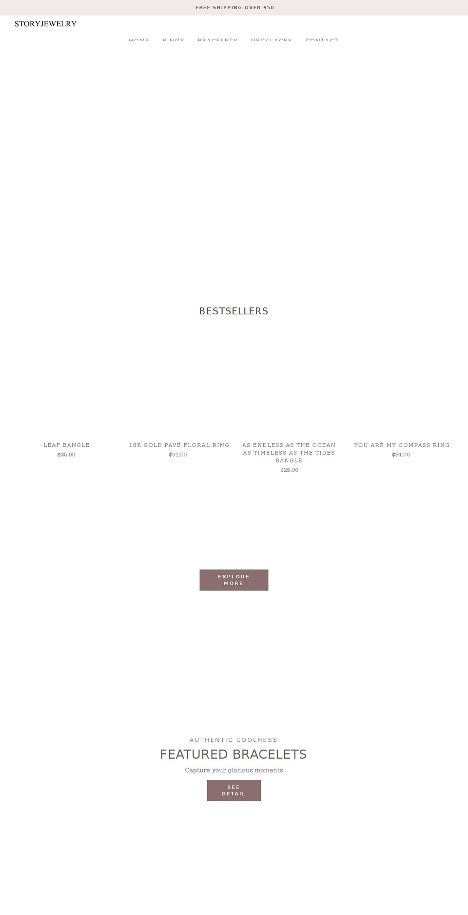 s--- Shopify theme site example storyjewelry.com