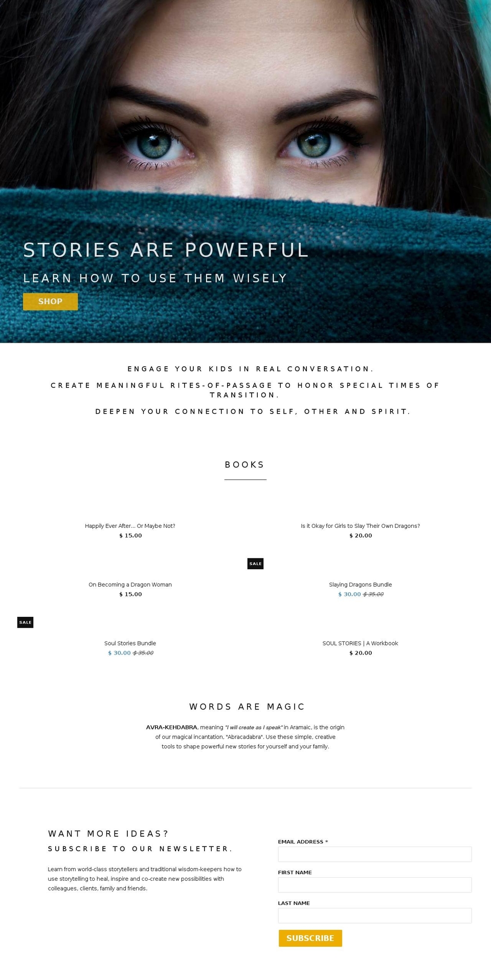 storypotions.com — Shopify storefront screenshot