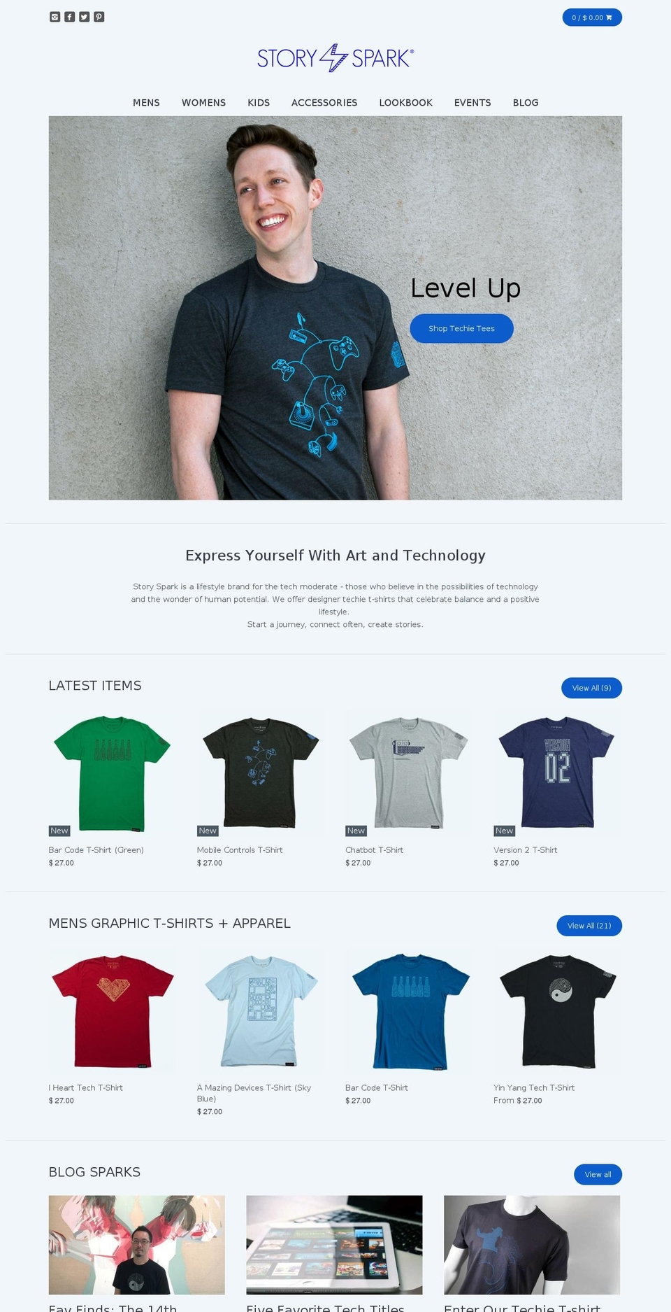 storyspark.com shopify website screenshot