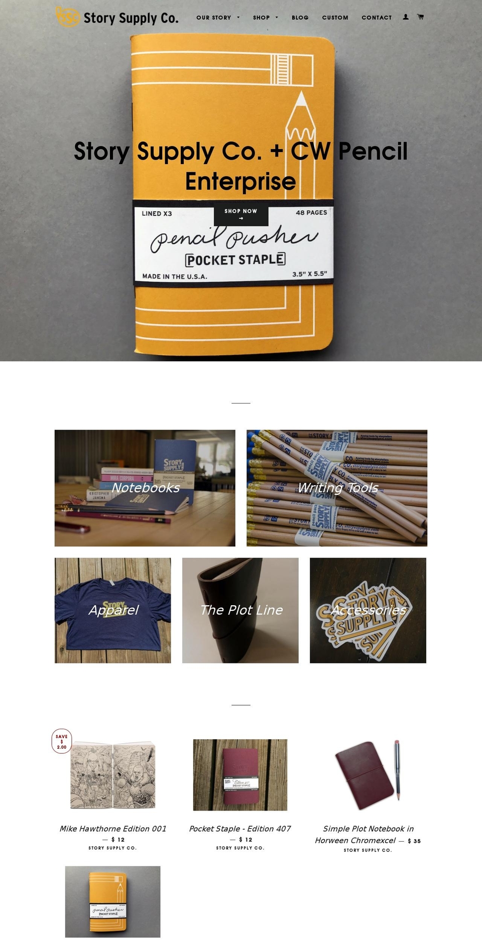 storysupplyco.com shopify website screenshot
