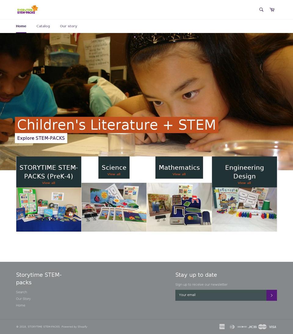 storytimestempacks.com shopify website screenshot