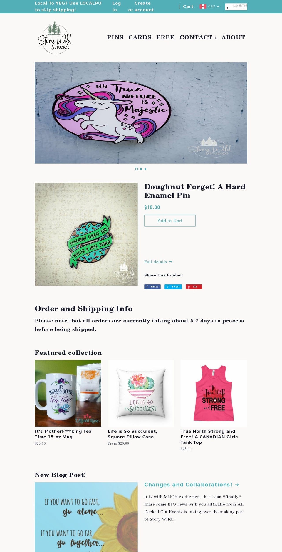 storywild.com shopify website screenshot