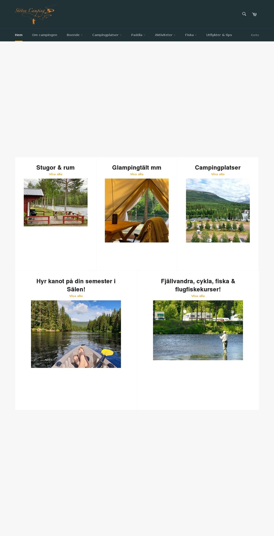 stotencamping.se shopify website screenshot