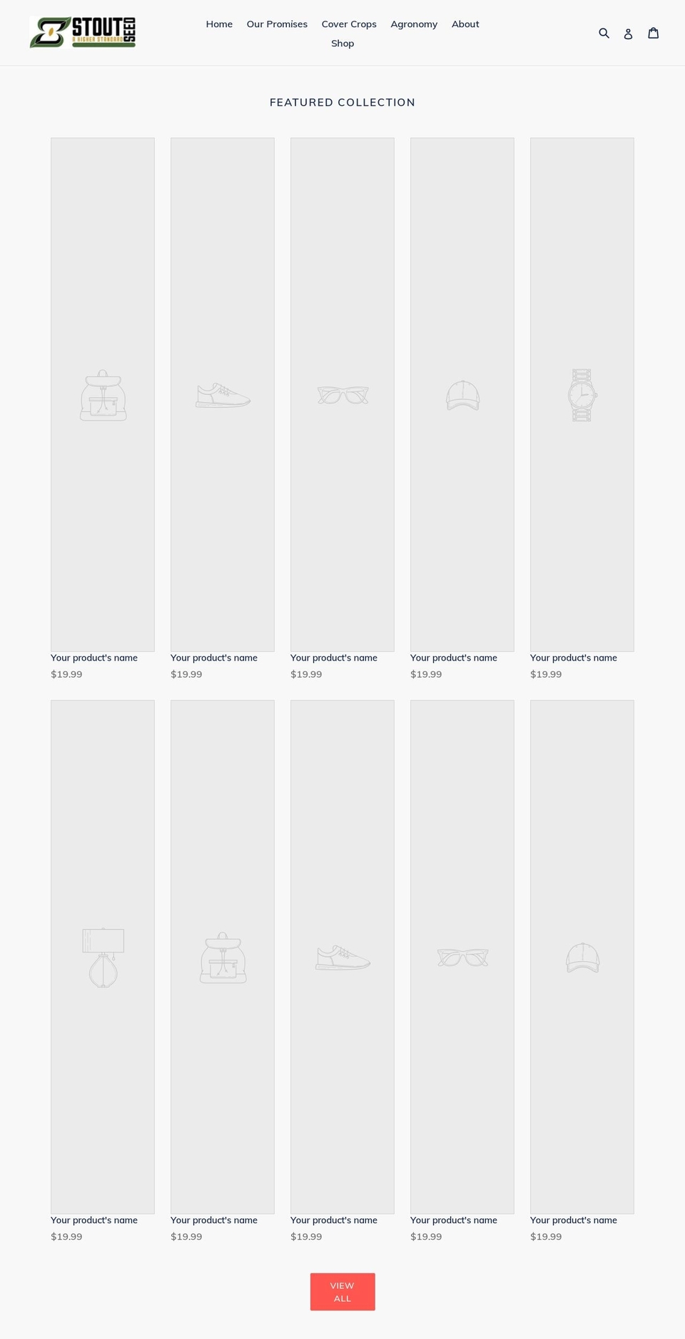 stout-seed.myshopify.com shopify website screenshot