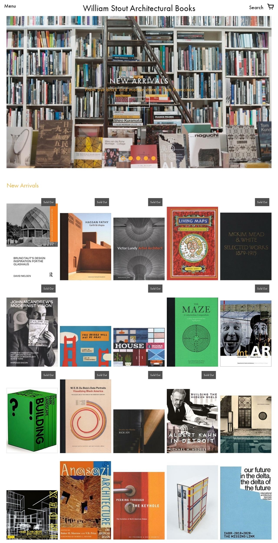 stoutbooks.com shopify website screenshot