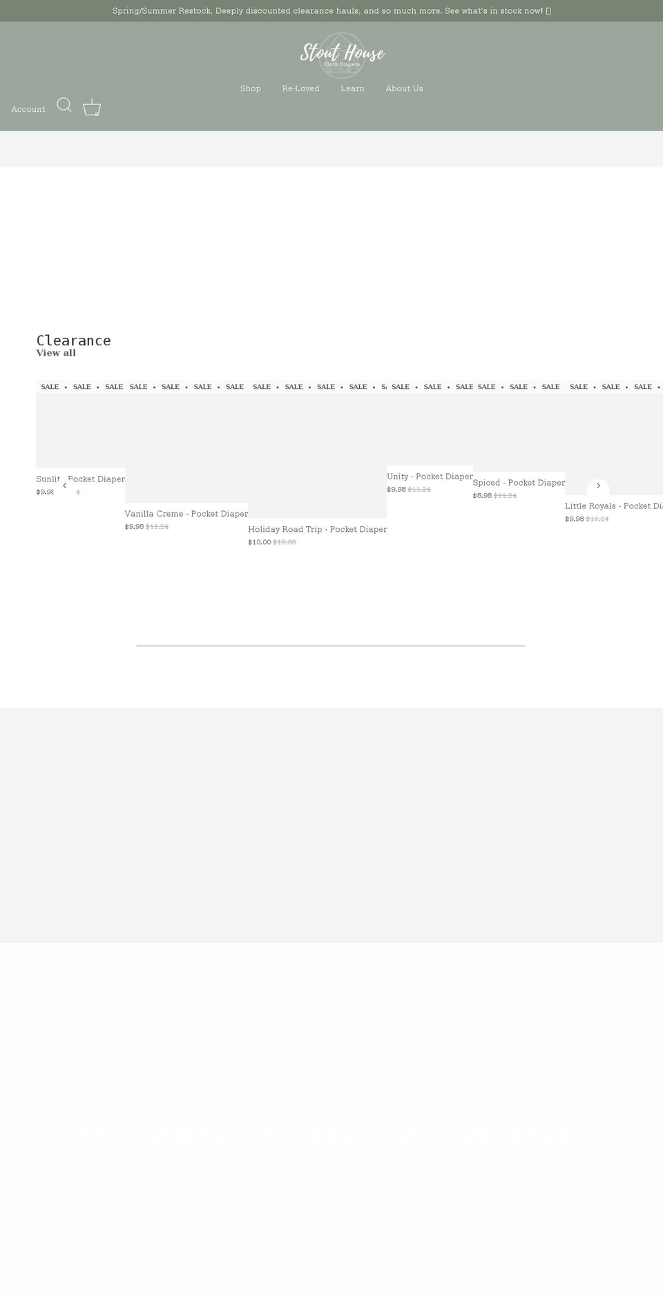 stouthousewv.com shopify website screenshot