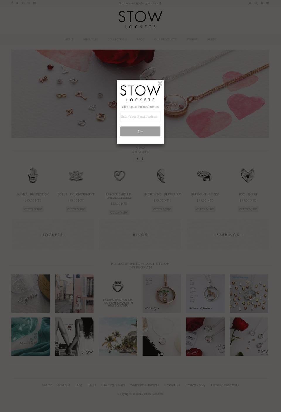 stowlockets.com shopify website screenshot