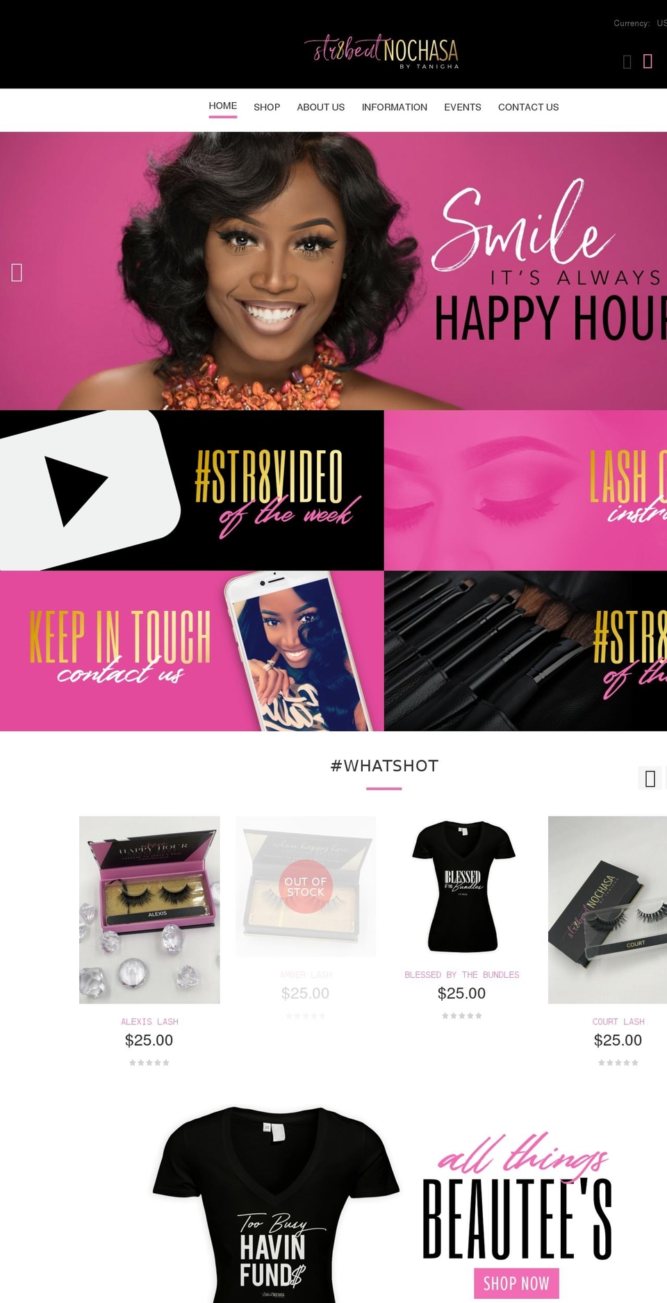 str8beatnochasa.com — Shopify storefront screenshot