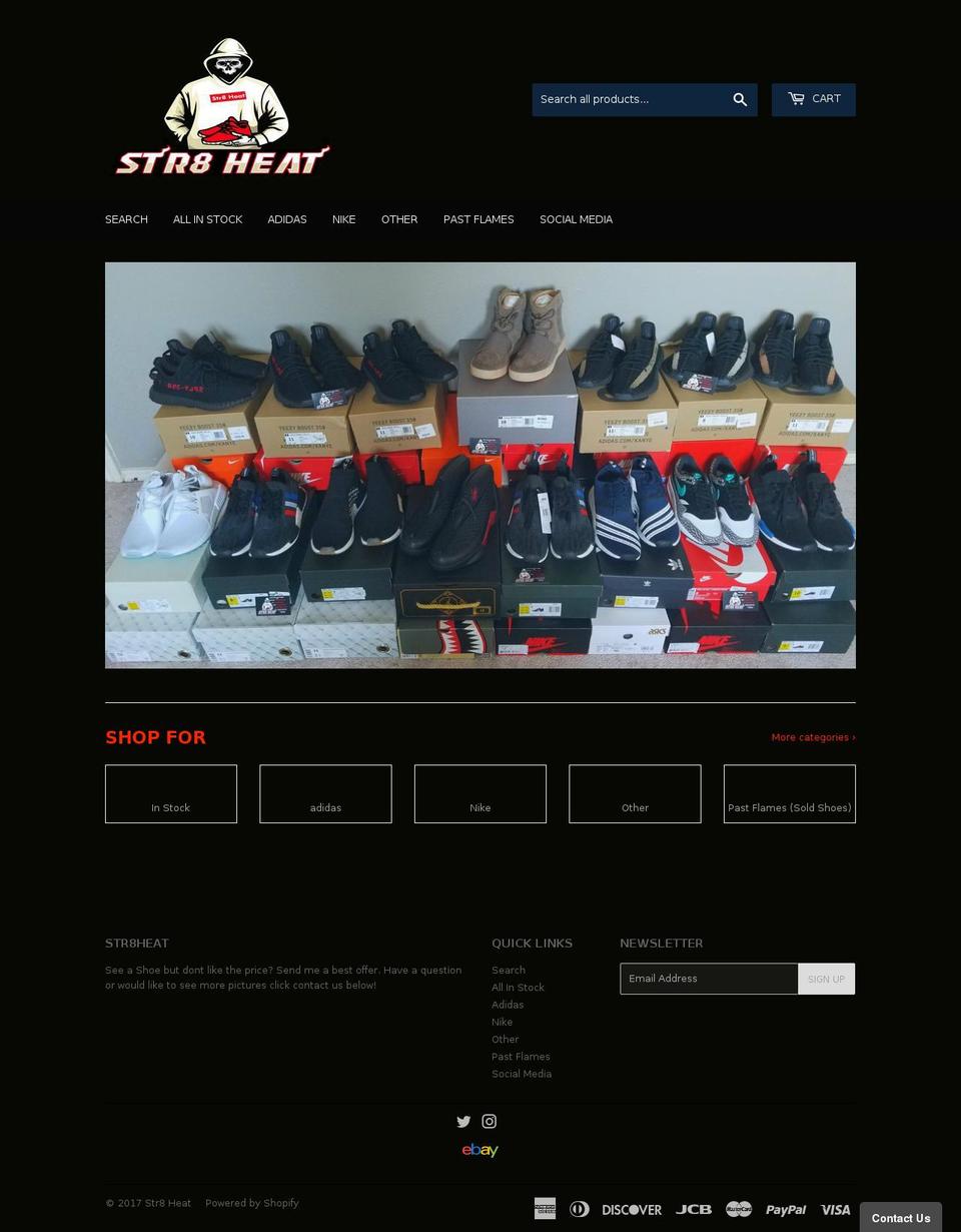 str8heat.com shopify website screenshot