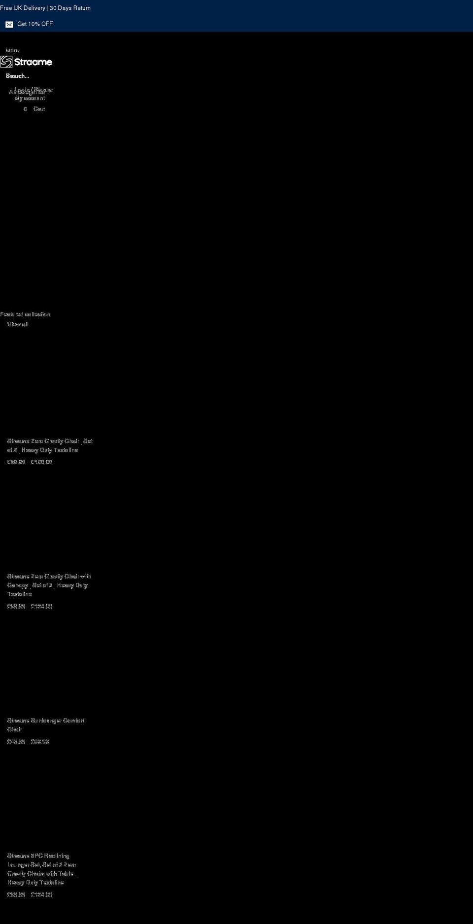 straame.com shopify website screenshot