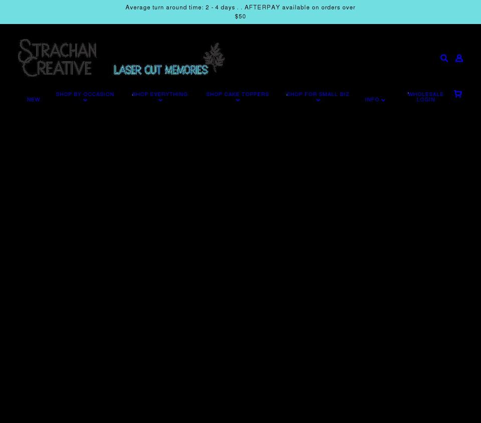 strachancreative.com.au shopify website screenshot