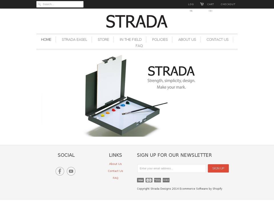 stradaeasel.com shopify website screenshot