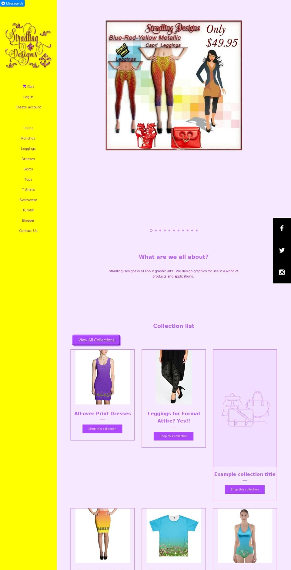 stradlingstore.com shopify website screenshot