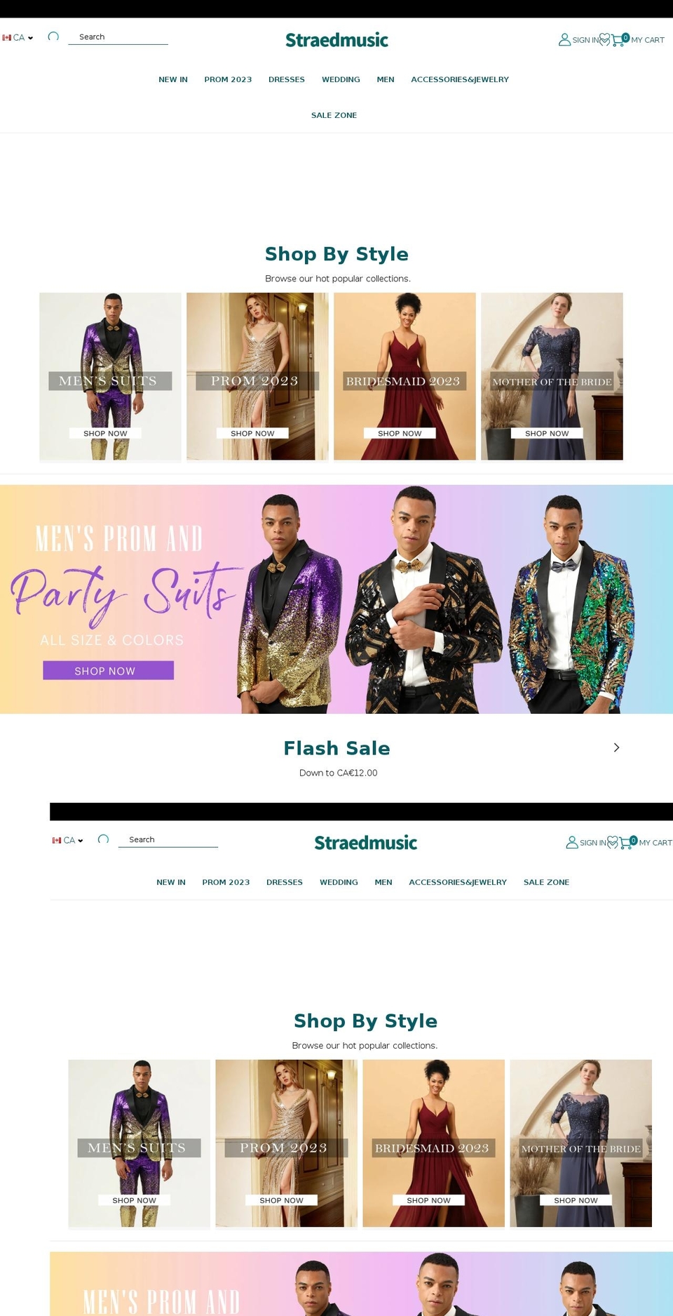 straedmusic.com shopify website screenshot