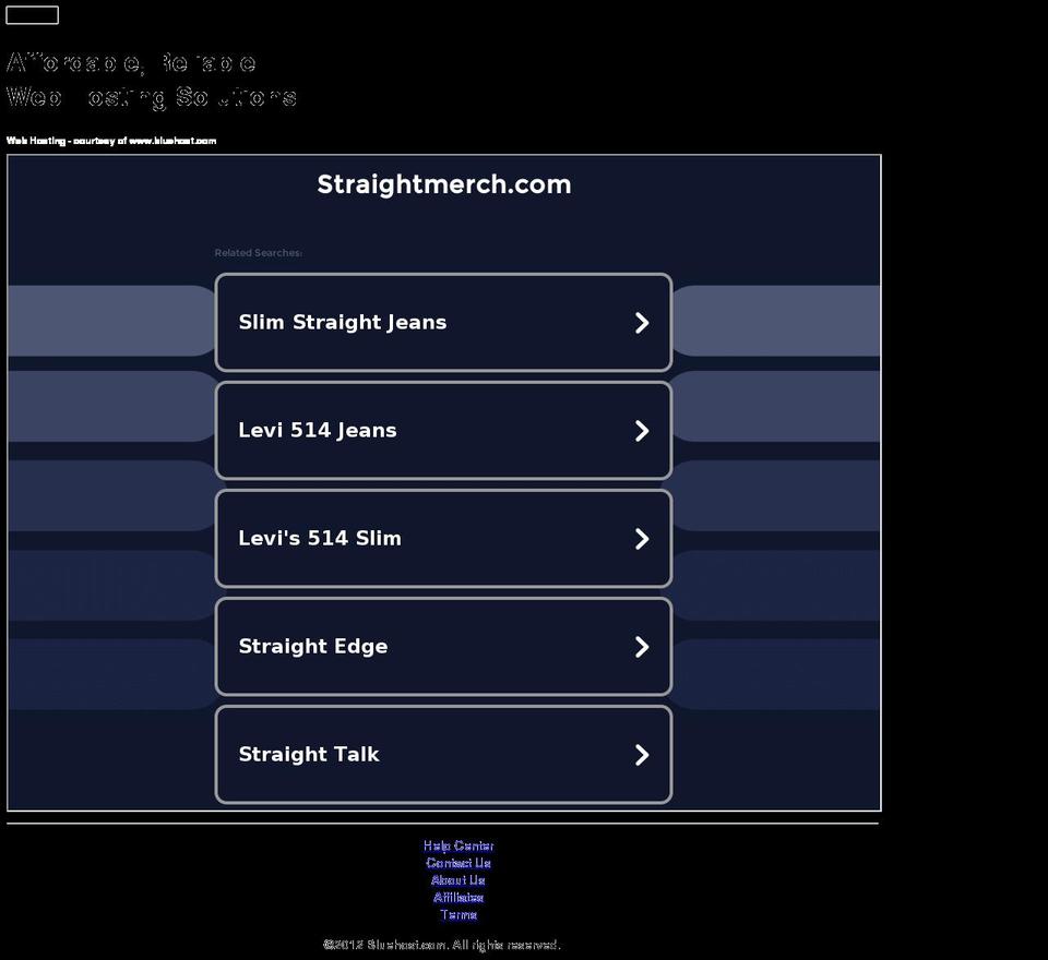 straightmerch.com — Shopify storefront screenshot