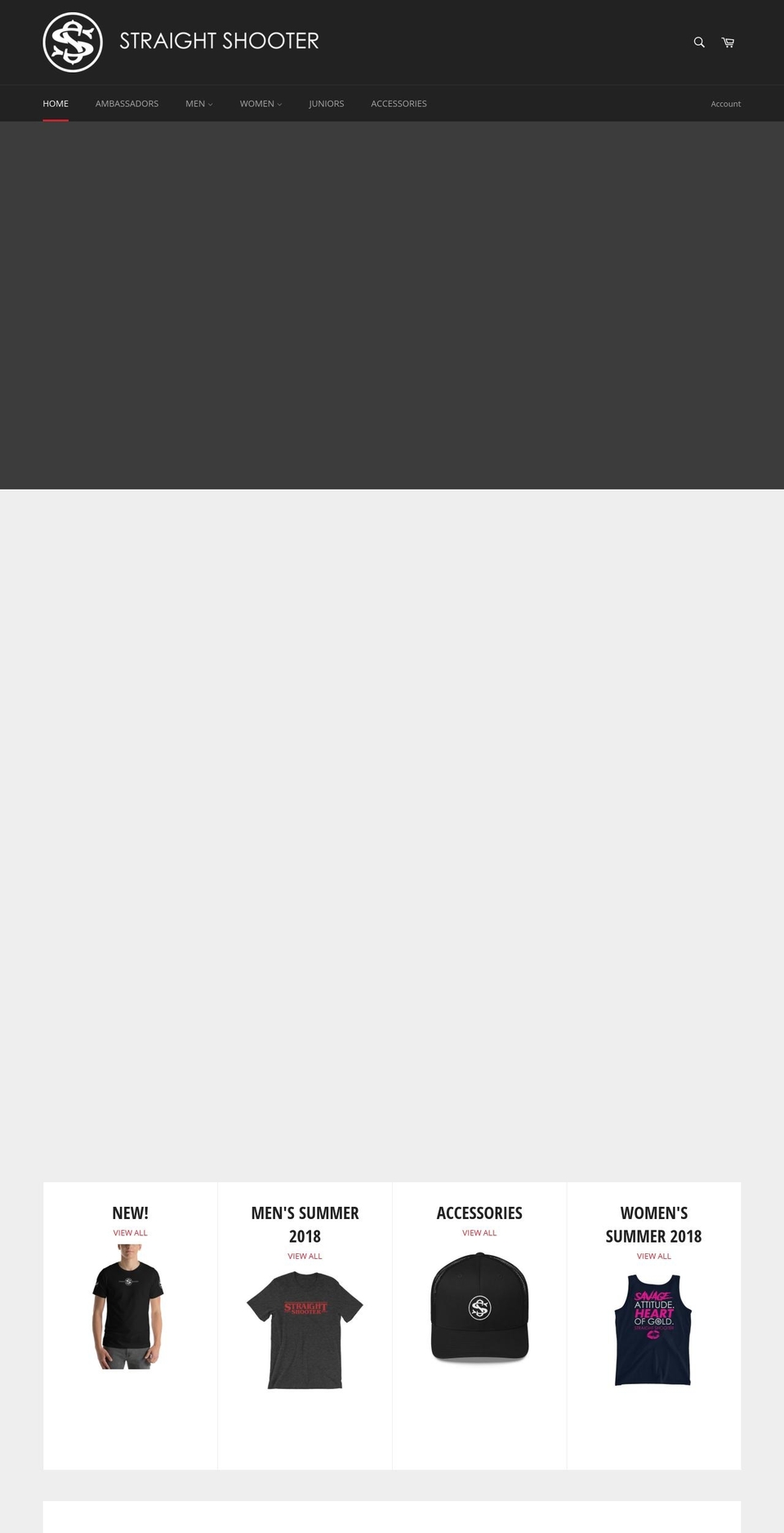 straightshootergear.com — Shopify storefront screenshot