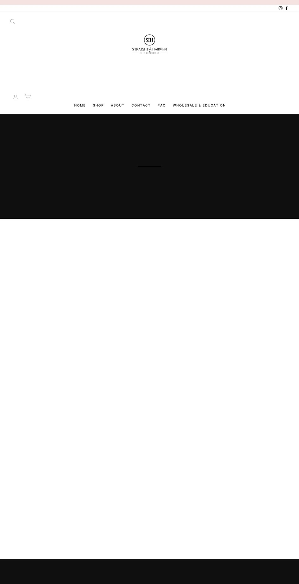straighttohairven.com.au shopify website screenshot