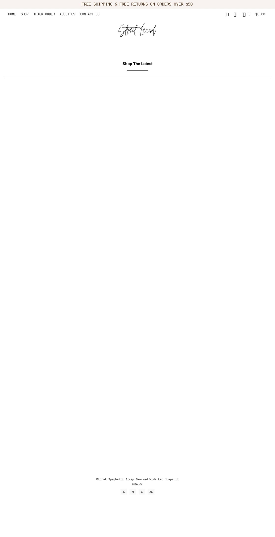 straitlacedboutique.com — Shopify storefront screenshot