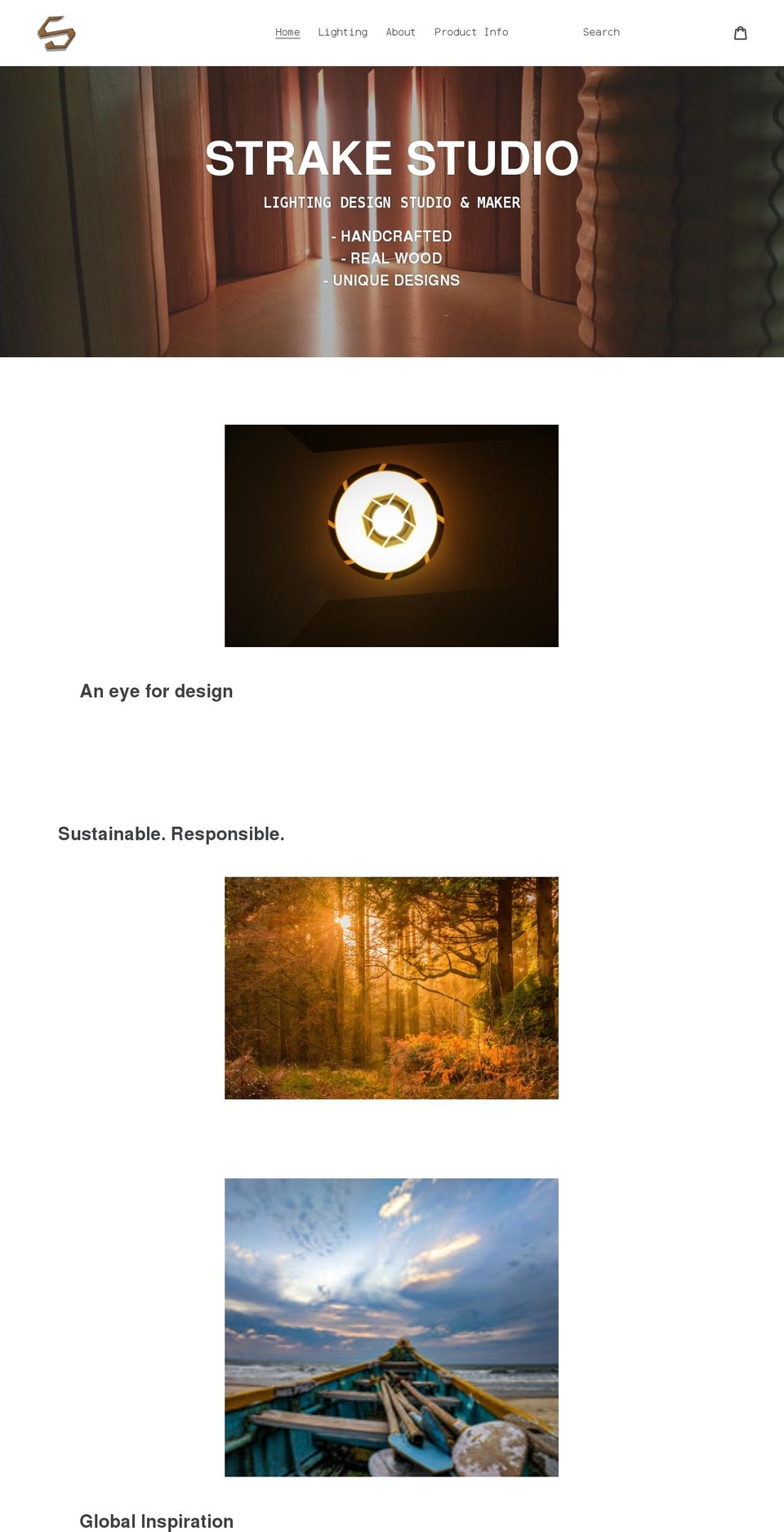 strakestudio.com shopify website screenshot