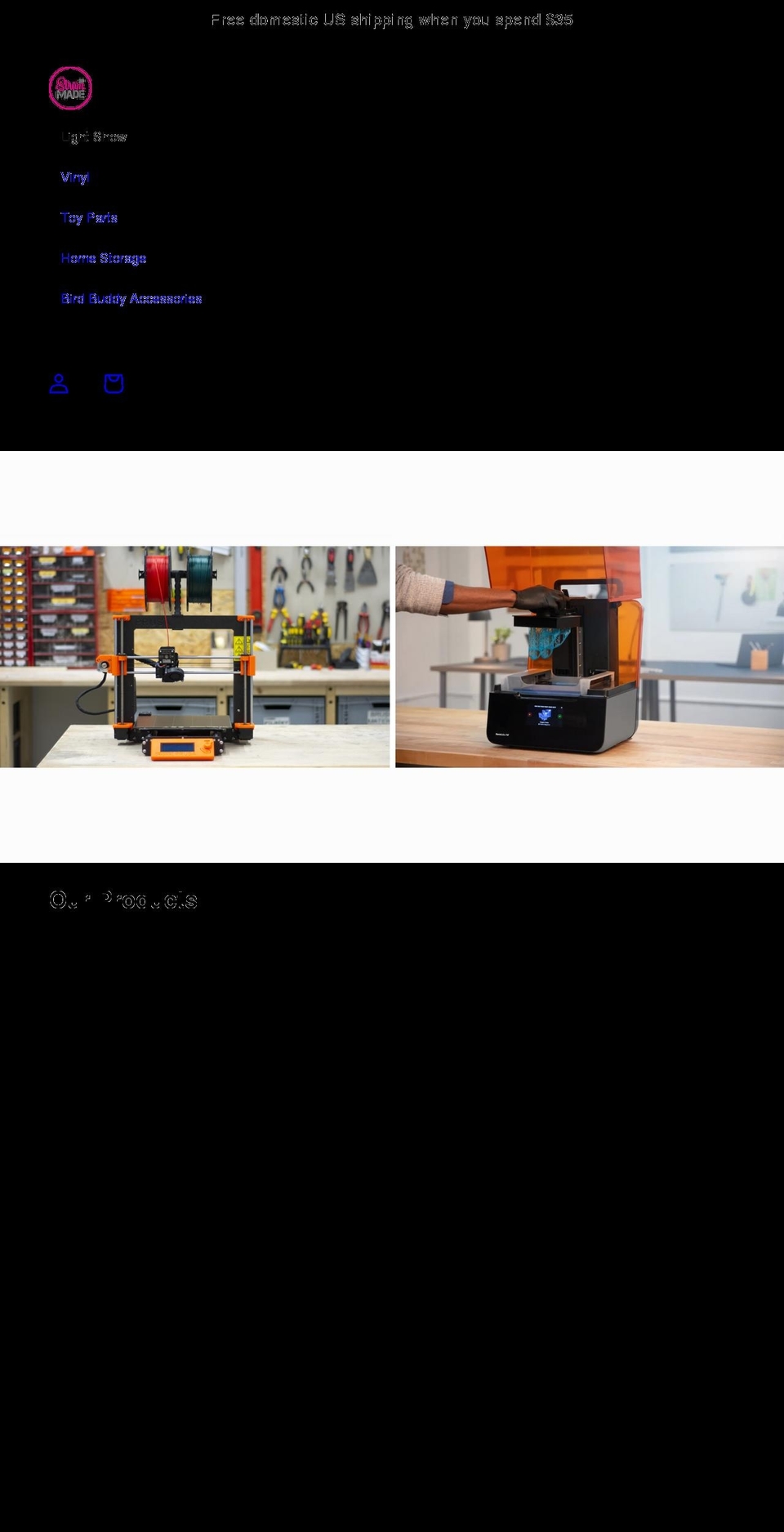 strammade3d.com shopify website screenshot