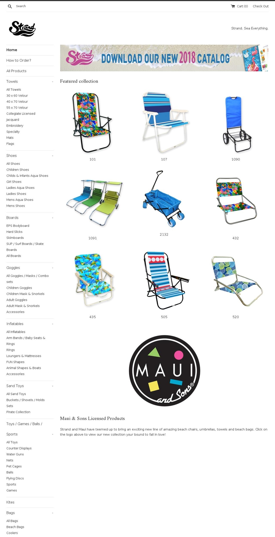strandfl.com — Shopify storefront screenshot