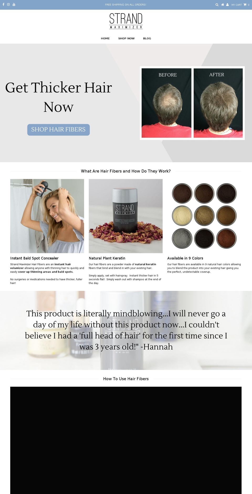 strandmaximizer.com shopify website screenshot