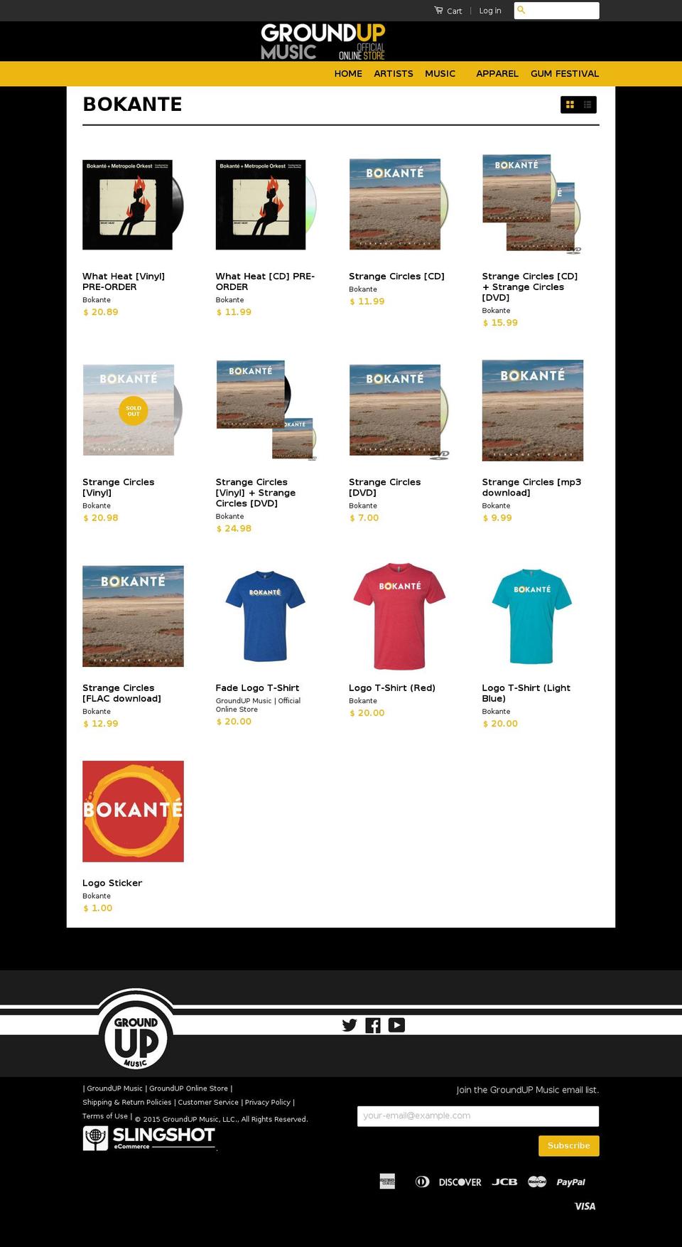 strangecircles.com — Shopify storefront screenshot