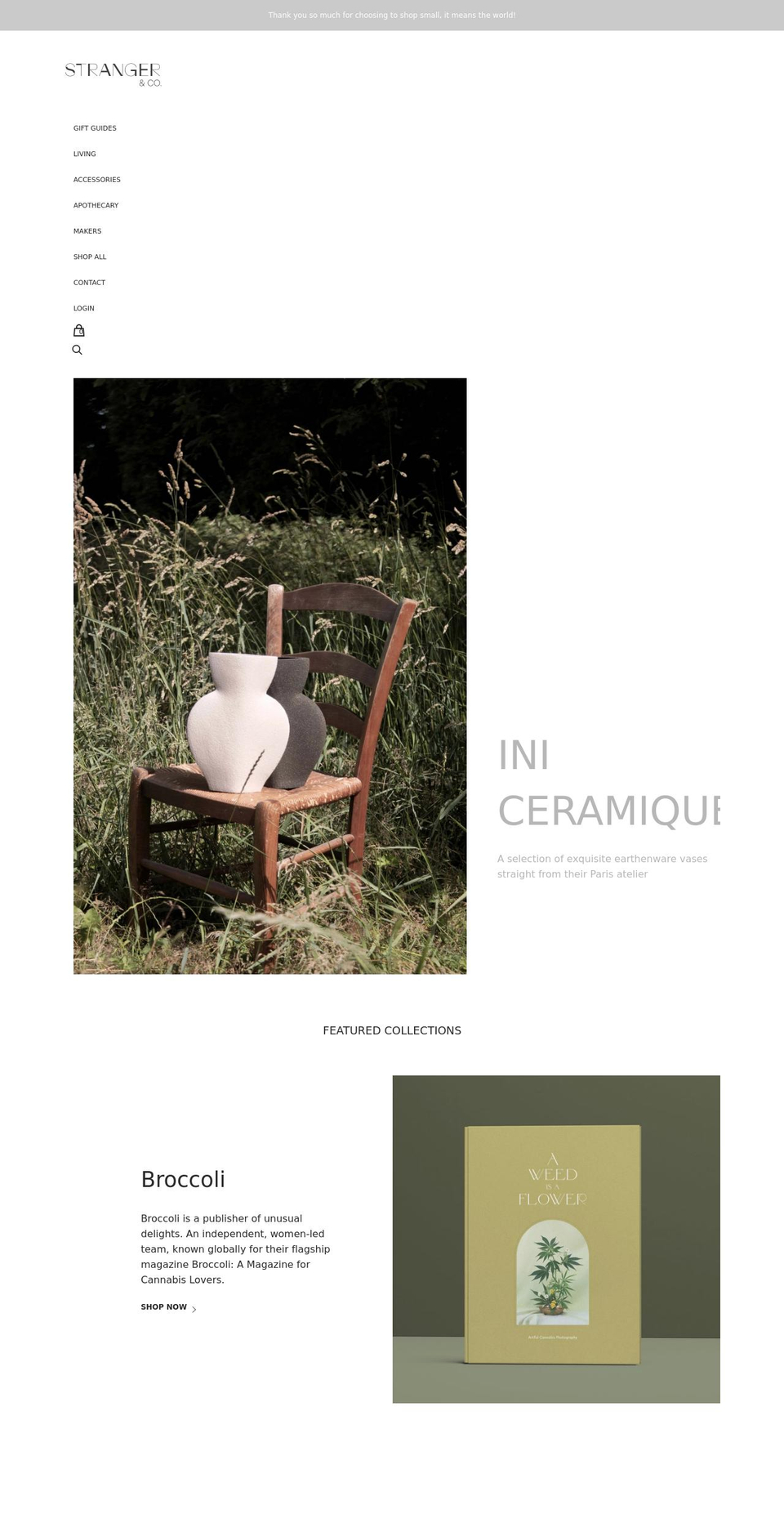 strangerandco.com shopify website screenshot