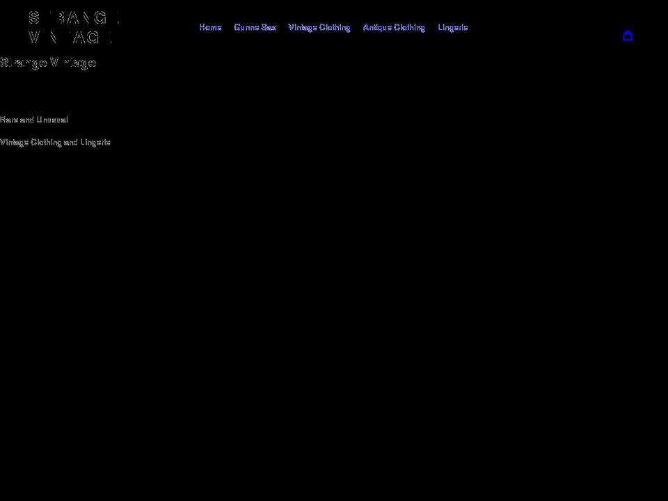 strangevintage.com shopify website screenshot