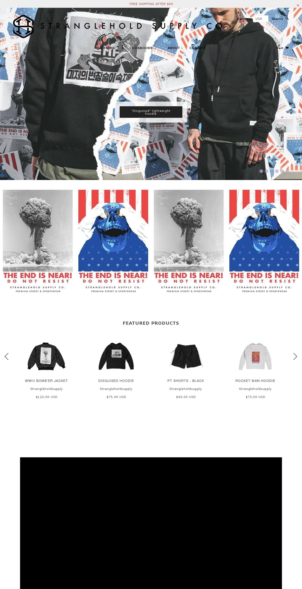 strangleholdsupply.com shopify website screenshot