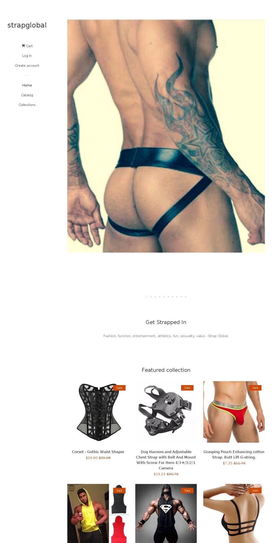 strapglobal.com — Shopify storefront screenshot
