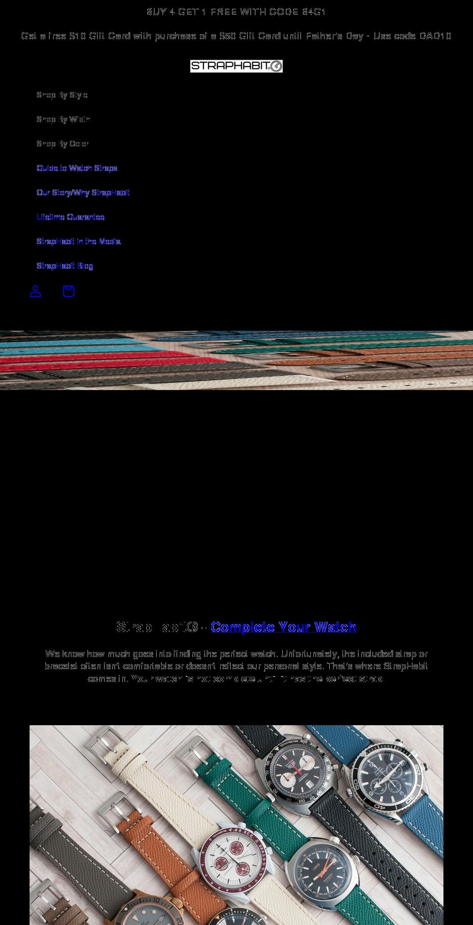 straphabit.com shopify website screenshot