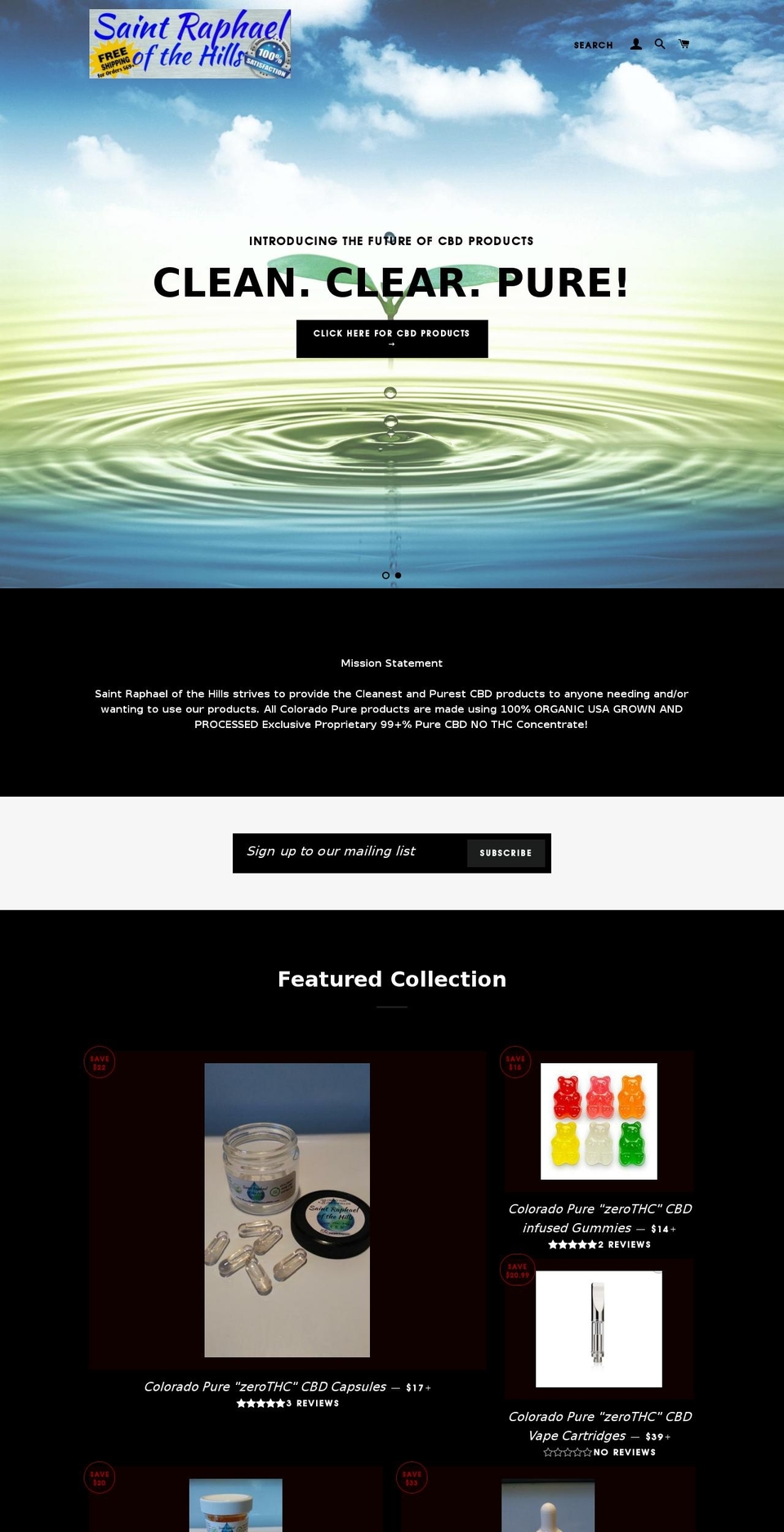 straphaelofthehills.com — Shopify storefront screenshot