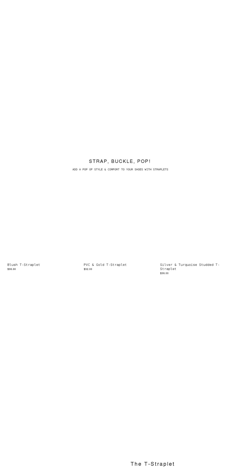 straplets.com shopify website screenshot