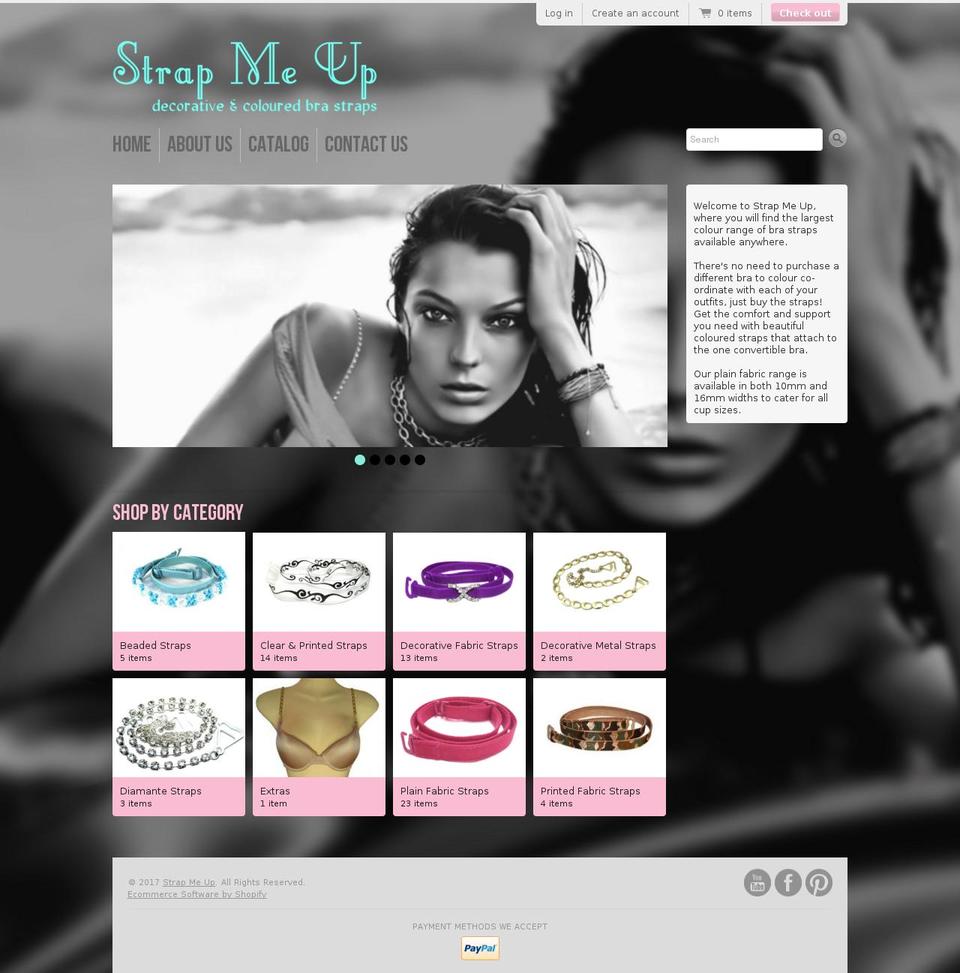 Pop Shopify theme site example strapmeup.com.au