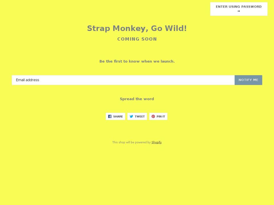 strapmonkey.com — Shopify storefront screenshot