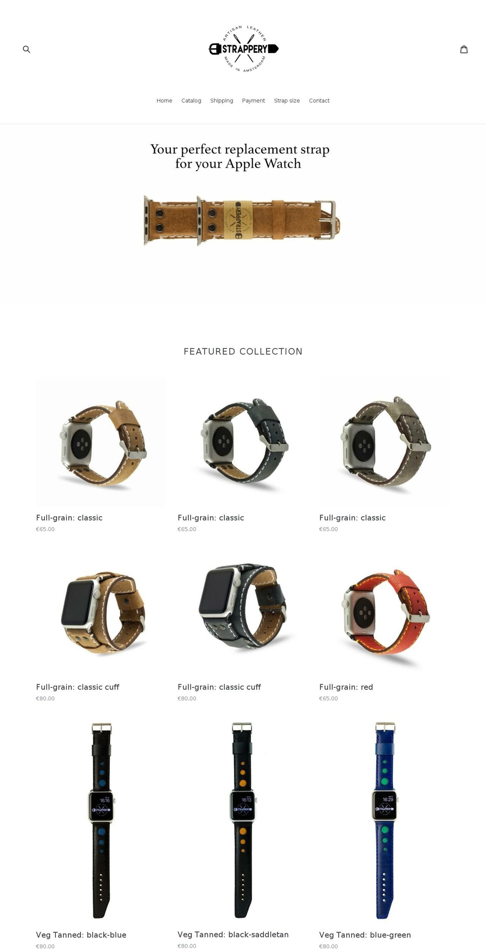 strappery.com — Shopify storefront screenshot