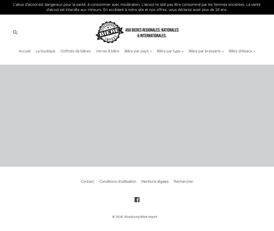 strasbourg-bieres-import.com — Shopify storefront screenshot