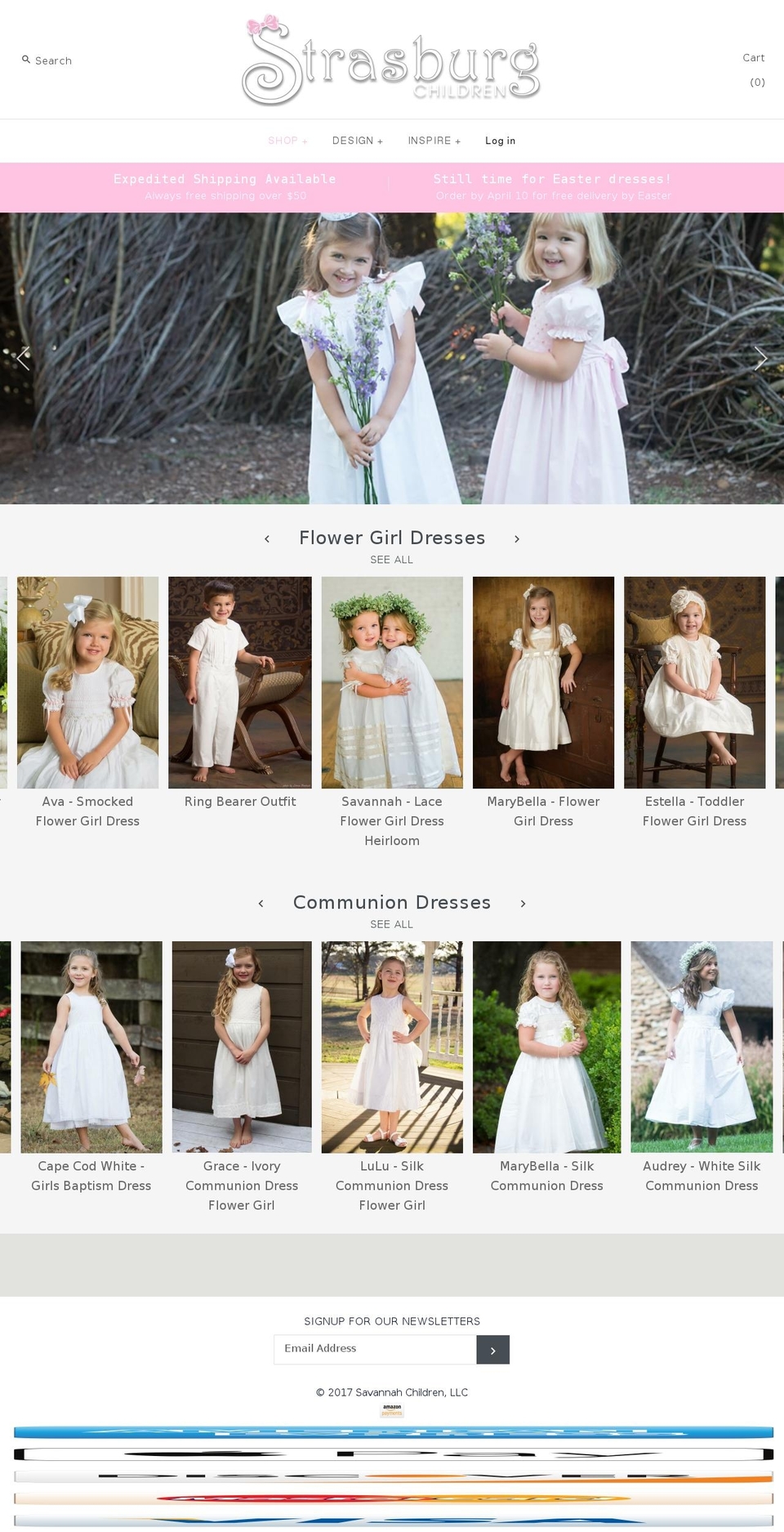 strasburgkids.com shopify website screenshot