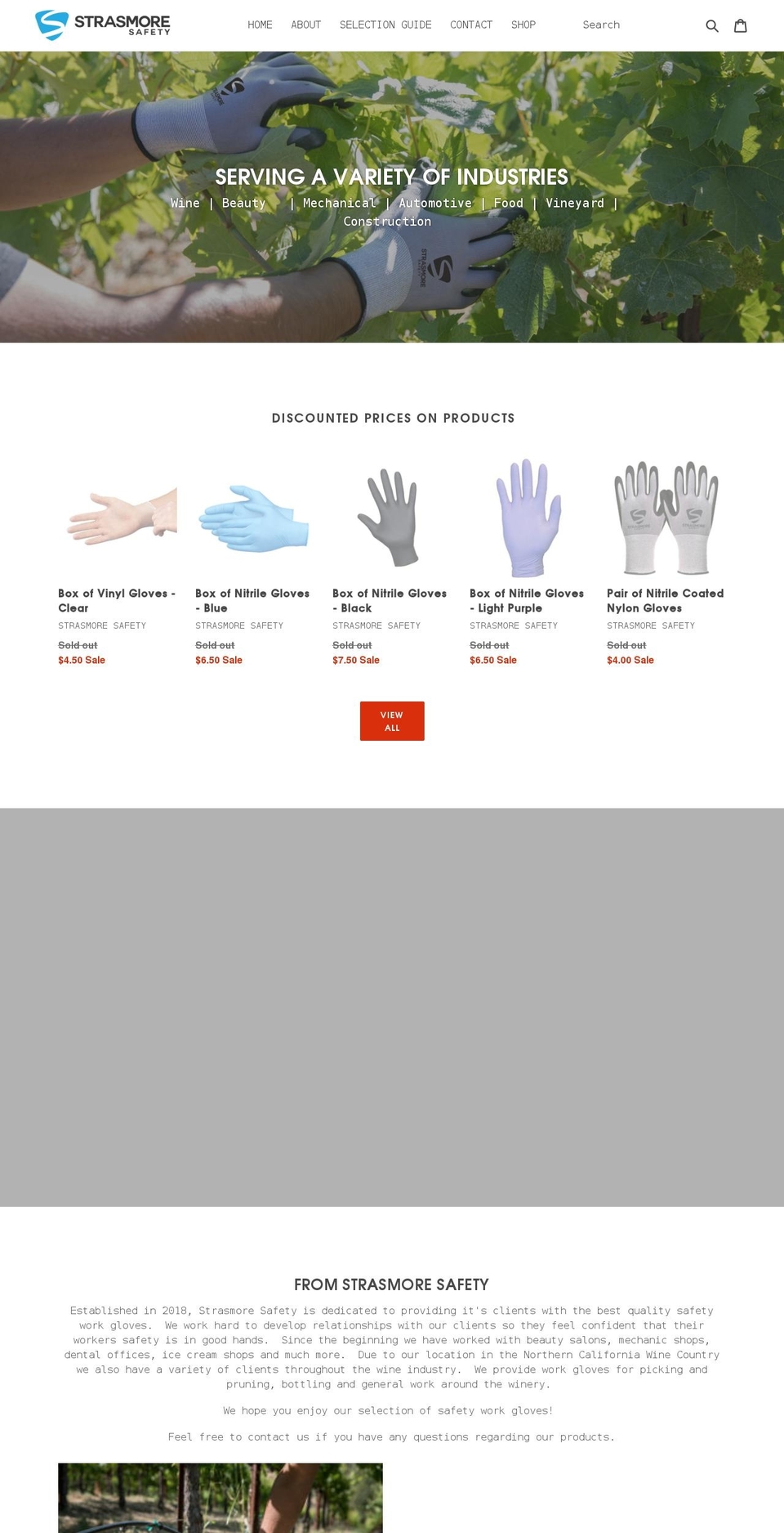 strasmoresafety.com — Shopify storefront screenshot