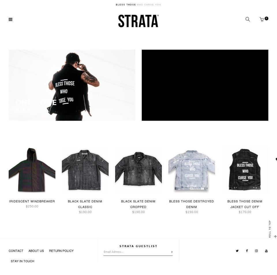 stratausa.com shopify website screenshot
