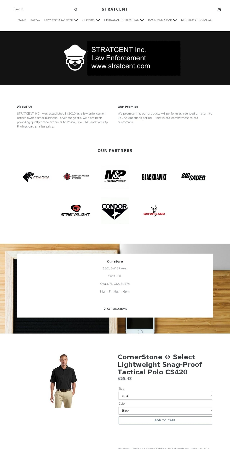 stratcent.com shopify website screenshot